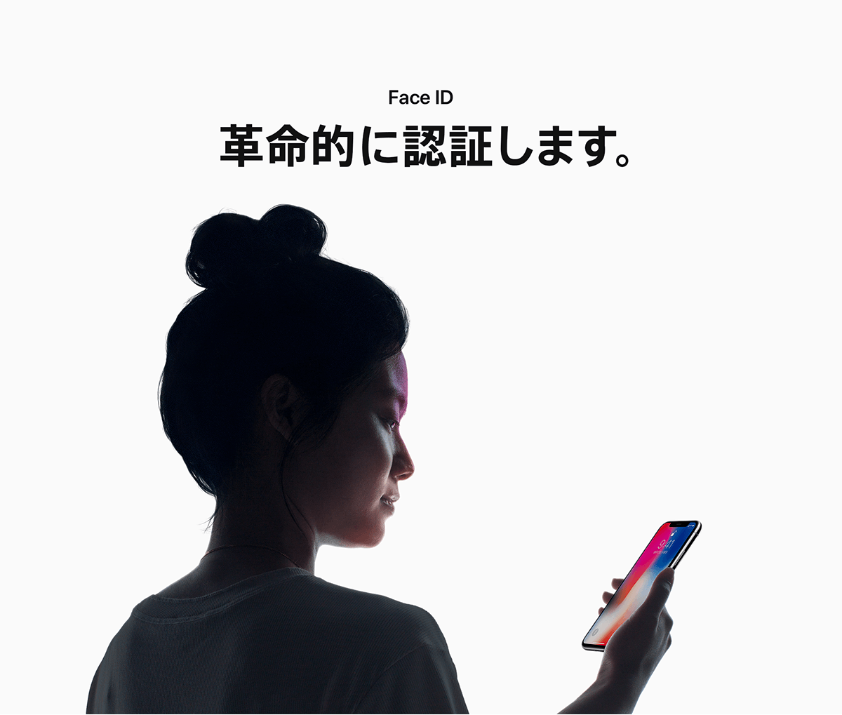 Face ID 革命的に認証します。