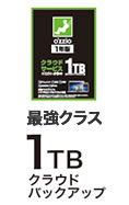 ozzio1年版 1TBクラウドバックアップ付